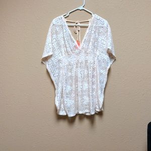 Xhilaration swim cover up cream size small